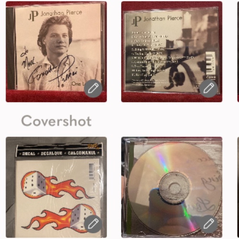 Jonathan Pierce Signed CD+🔥🎲decals NIP